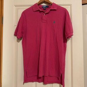 Ralph Lauren Men's Polo Shirt in Vibrant Pink